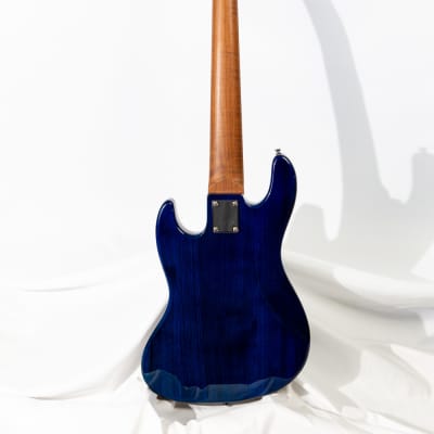 Bacchus Global WL5-ASH/RSM 5 String Jazz Bass Blue Flame Roasted Maple Amazing Neck image 6