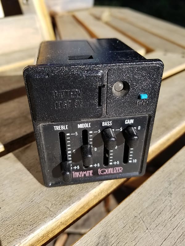 Takamine Equalizer Acoustic Guitar Preamp 2000s Black Reverb