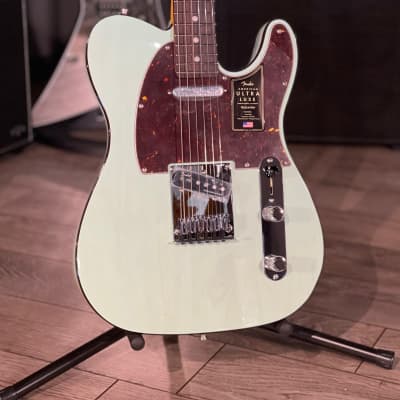 Fender American Ultra Luxe Telecaster 2021 Transparent Surf Green image 1