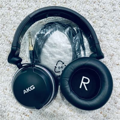 AKG K182 Closed-Back On-Ear Reference Monitor Headphones 2010s - Black image 7