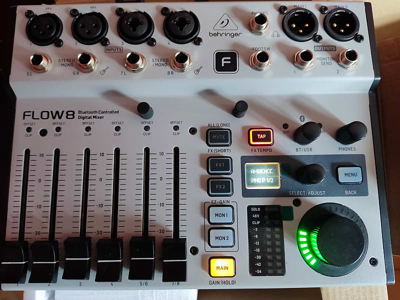 Behringer FLOW 8 Digital Mixer Reverb