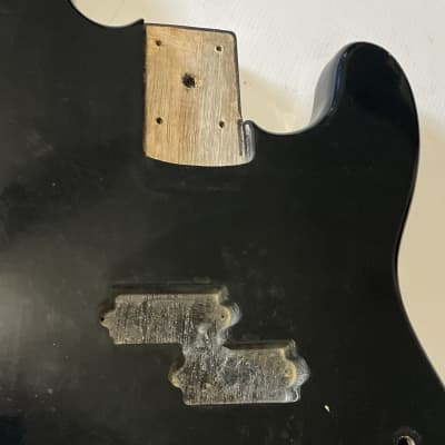 1980's Overseas Kramer Striker 700st Black 4 String Electric Bass Guitar Body image 7
