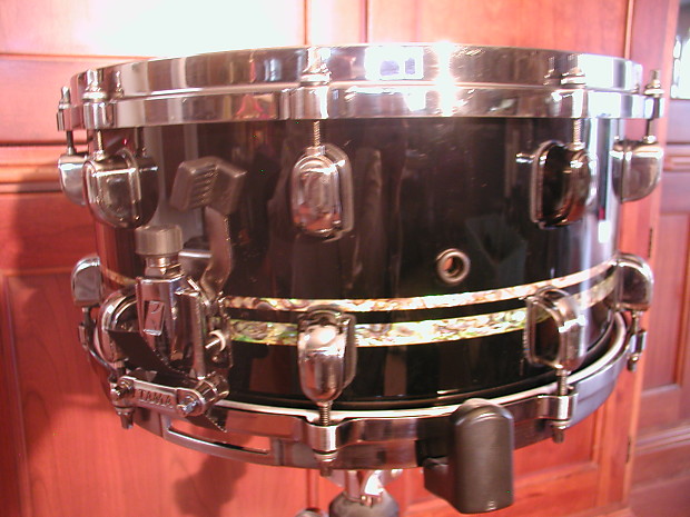 Tama David Silveria Korn Signature Snare Drum DS1465 Piano Black with Black Nickel Hardware