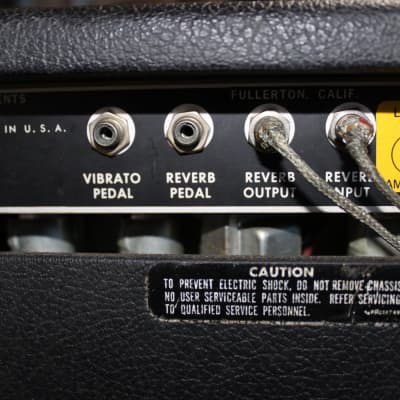 Fender Super Reverb Black and Silver Guitar Combo Amp image 13