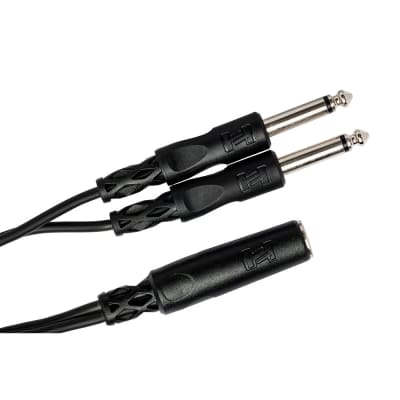 HOSA YPP-106 Y Cable 1/4 in TSF to Dual 1/4 in TS image 2