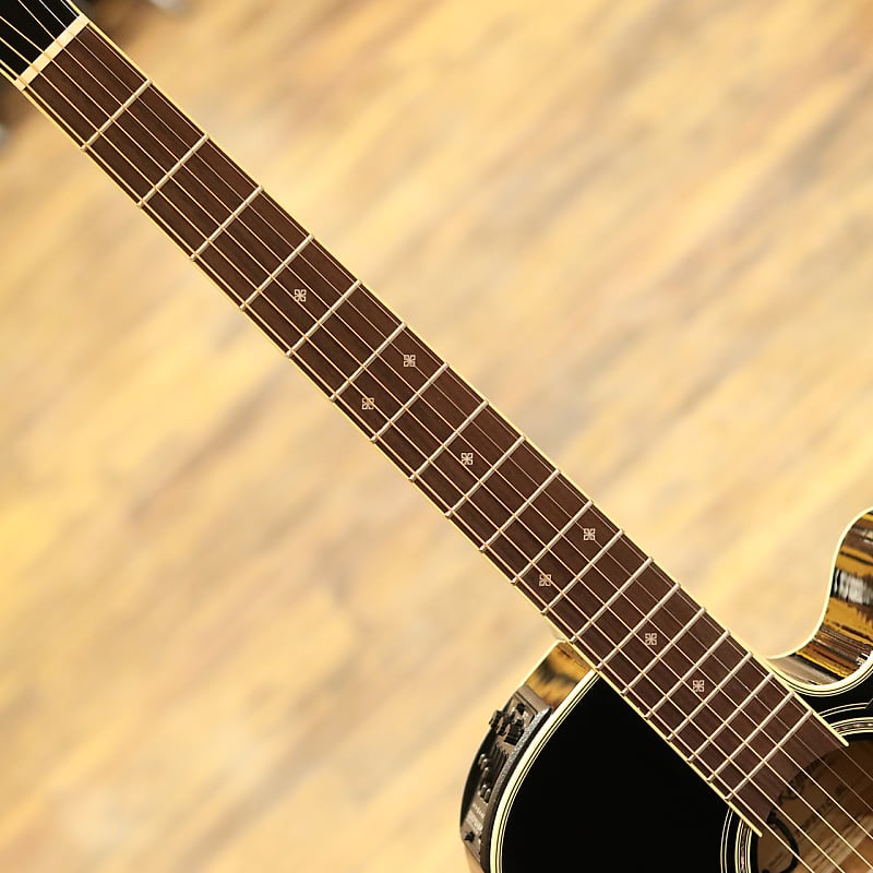 Takamine TDP561C BL Black with hard case Electric Acoustic