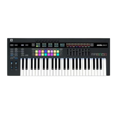 Novation 49SL MkIII 49-Key MIDI and CV Equipped Keyboard Controller with 8-Track Sequencer