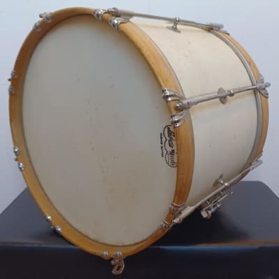 Ludwig Marching Snare - Wood Hoops - 10x14 - 1968 - Keystone Badge - Single Tension - White image 10