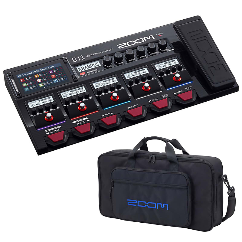 Zoom G11 Multi-Effects Processor with Zoom CBG-11 Lightweight