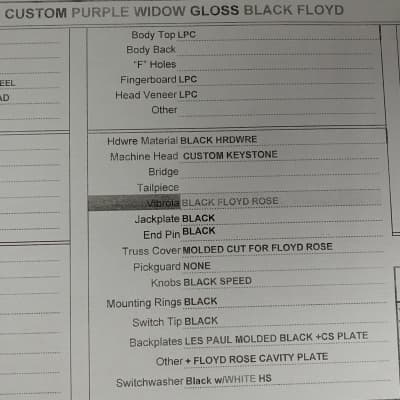 Gibson Les Paul Axcess Custom Purple Widow in Satin Black/Purple w/Full Warranty! image 24
