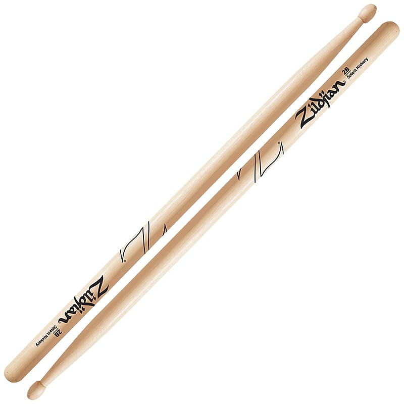 Zildjian Z2B Hickory Series 2B Wood Tip Drum Sticks image 1