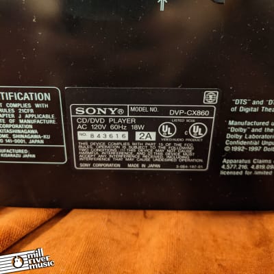 Sony DVP-CX860 300+1 Disc Explorer DVD/CD Changing Player image 10