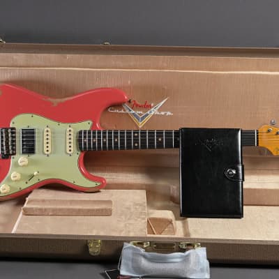 Fender Custom Shop Stratocaster 1962 HSS Heavy Relic Fiesta Red Bild 2