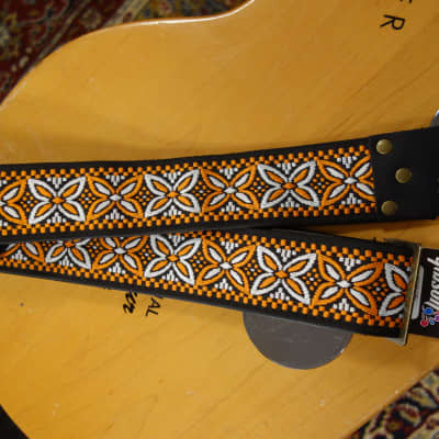 Gibson ASVS-ORL The Orange Lily guitar strap for sale