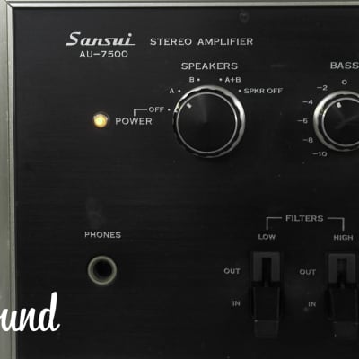 Sansui AU-7500 Stereo Integrated Amplifier in Very Good | Reverb