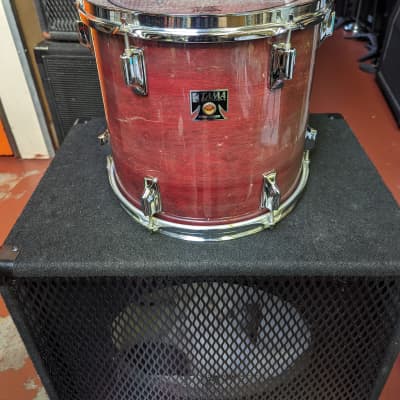 1983 Tama Japan Cherry Wine Lacquer Superstar 12 x 13" Tom - Looks Really Good - Sounds Great! image 1