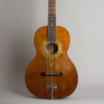 Stella 12 String Flat Top Acoustic Guitar, made by Oscar Schmidt,  c. 1930, black tolex hard shell case. image 1