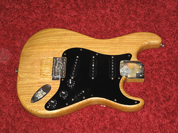Vintage 1977 Loaded Fender Stratocaster Ash Body | Reverb
