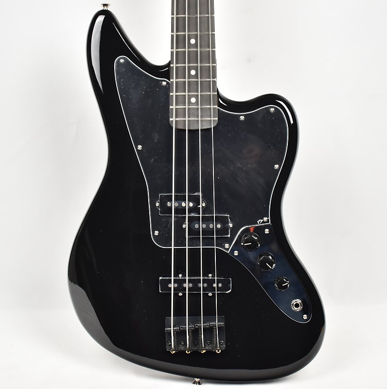 Amazon.com: Squier Affinity Series Jaguar Bass, Black, Maple