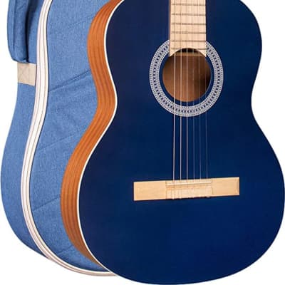 Cordoba Protege C1 Matiz Classical Guitar, Classic Blue w/ Gig Bag image 2
