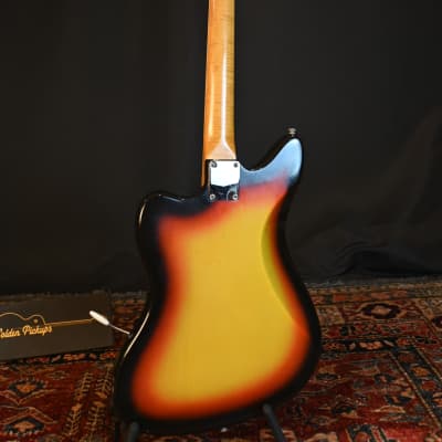 1966 - 1968 Fender Jaguar Sunburst Original Finish & OHSC (VIDEO) Exc Condition image 12