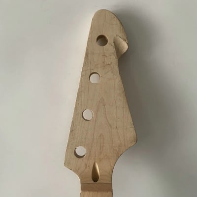 Maple 4 String Bass Guitar Neck with 20 Frets Fingerboard image 2