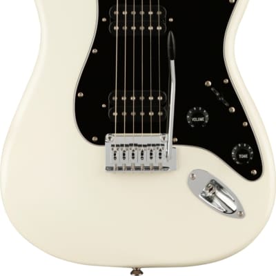 Squier Affinity Series Stratocaster HH Electric Guitar, Olympic White image 1