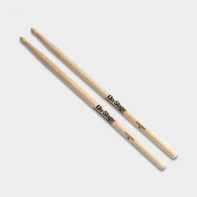 On-Stage Maple Drum Sticks - 7A Wood Tip - Single Pair image 2