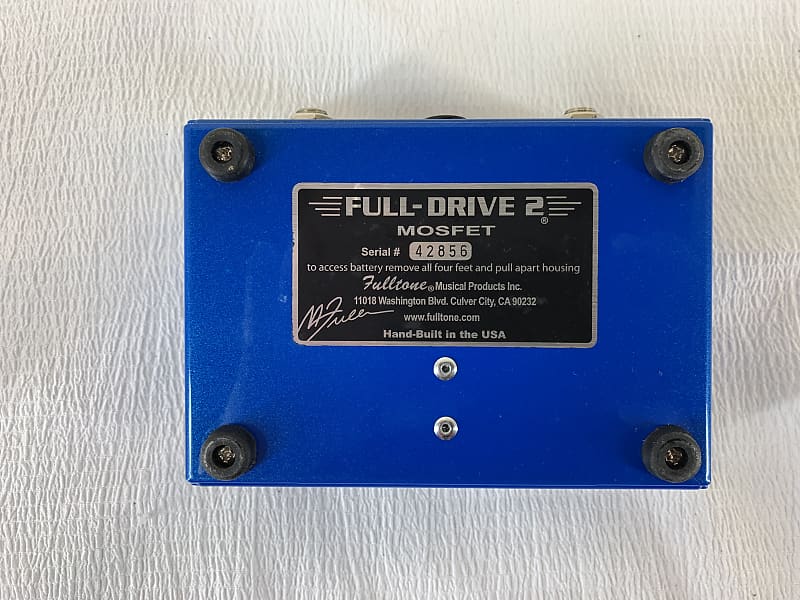 Fulltone Full Drive 2 Mosfet | Reverb