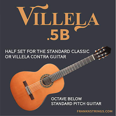 Villela .5B Lower Octave Strings for Classical Guitar (Half set) image 1