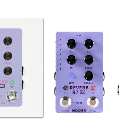 MOOER R7 X2-Seriers Stereo Multi Reverb Pedal image 6
