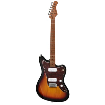 Bacchus BJM-1RSM/M-3TS Universe Series Roasted Maple Electric Guitar, 3 Tone Sunburst for sale