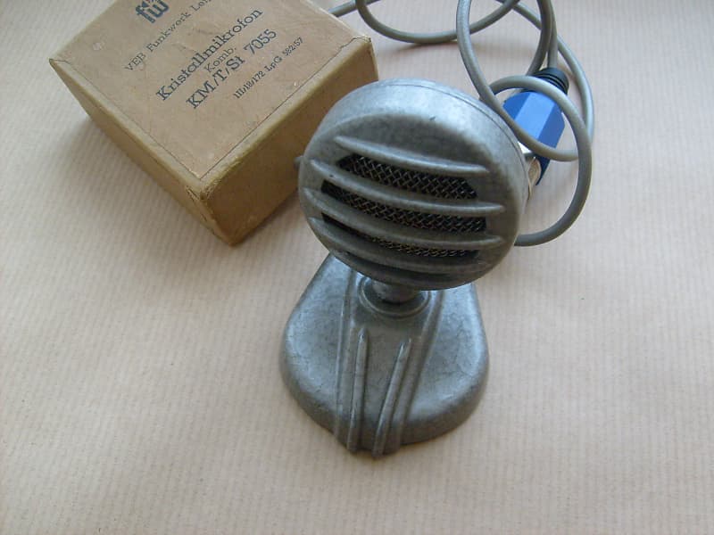 Kristallmikrofon KM/T/St 7055 VEB Microphone XLR Vintage | Reverb