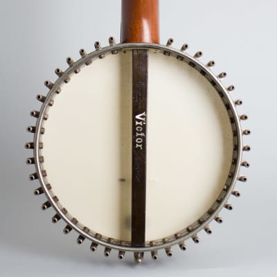 George C. Dobson  Victor Superior 40 bracket 5 String Banjo,  c. 1888, black gig bag case. image 4