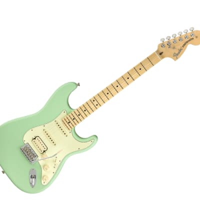 Used Fender American Performer Stratocaster HSS - Satin Surf Green w/ Maple FB image 1