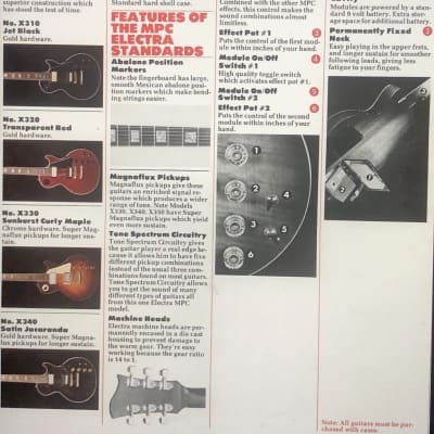 RARE 1975-77 Electra Model X340 MPC SLM lawsuit Era Electric Guitar Satin Jacaranda Finish-Gig Case image 13