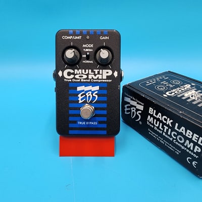 EBS MultiComp True Dual Band Compressor Black Label Guitar Effect Pedal Bass for sale