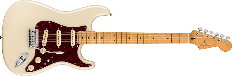 FENDER - Player Plus Stratocaster  Maple Fingerboard  Olympic Pearl - 0147312323 image 1