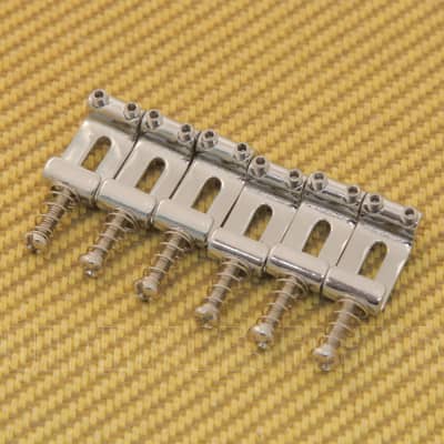 BS-SI-C Chrome Stamped Steel Narrow Saddles 6 Modern/Import Fender Strat