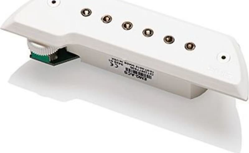 EMG ACS Active Acoustic Soundhole Pickup, White image 1
