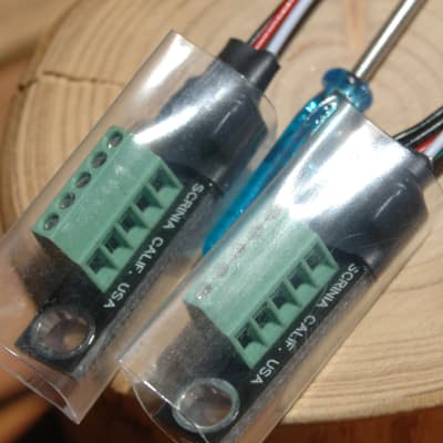 SUPER Narrow TRUE Solderless Quick-connect Adapters for Gibson 5 wire pickup -2x Single image 1