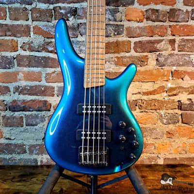Ibanez Soundgear SR305E 1P-03 5-String Bass (2020s - Cerulean Aura Burst) for sale