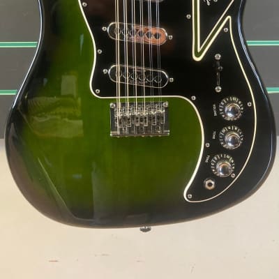 Burns Double 6 Club Series Emerald Green Electric Guitar image 3