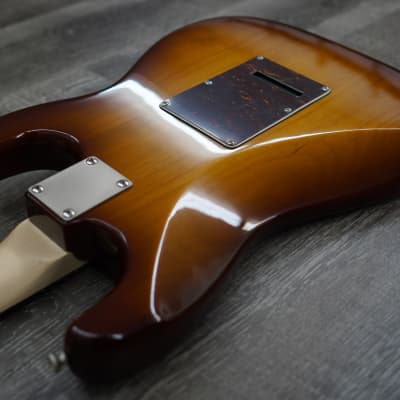AIO S4 Left-Handed Electric Guitar - Sunburst (Brown Pickguard) w/ Gator GC-Electric-A Case image 11
