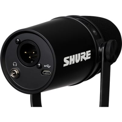 Shure MV7 Dynamic USB Podcast Microphone 2020 Black image 3