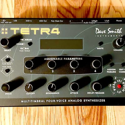 DSI Tetra 4 Voice Multitimbral Analog Synth - Dave Smith Instruments Tetr4 - Mopho, Prophet, Pro-1 Mk2 , 4 mono synths in one box!