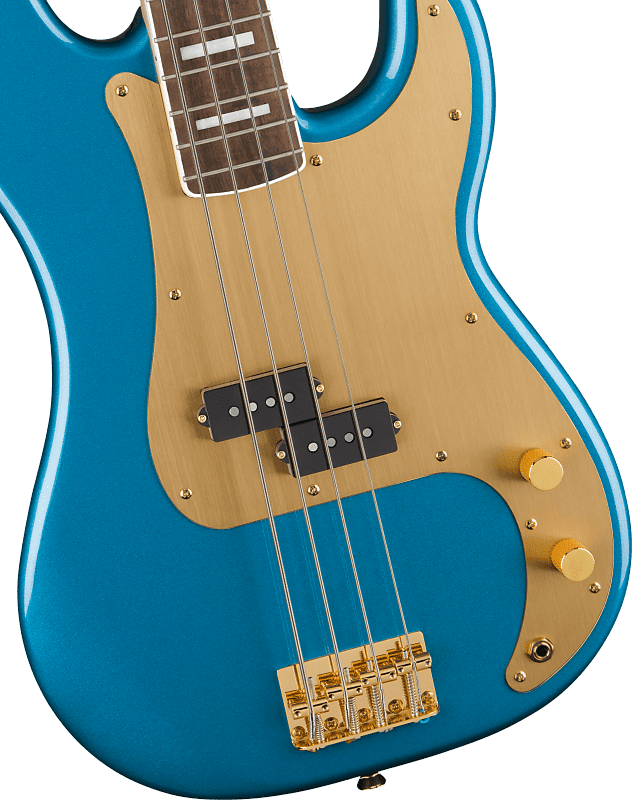 Squier 40th Anniversary Precision Bass® Gold Edition Laurel Reverb 3578