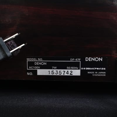 Denon DP-47F Vintage Fully Automatic Direct Drive Vinyl Turntable - 100V image 18