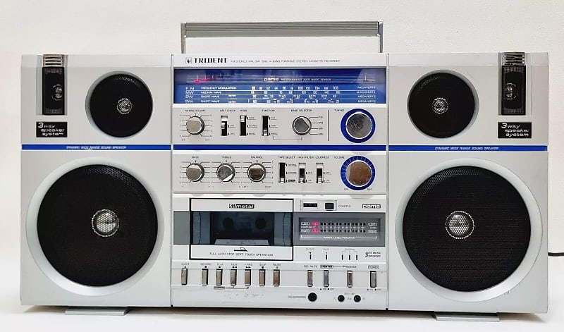 Vintage Trident CX-473F Boombox Ghettoblaster Stereo Radio