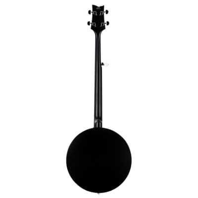 Ortega Guitars OBJ250-SBK Raven Series 5-String Banjo - Black image 6